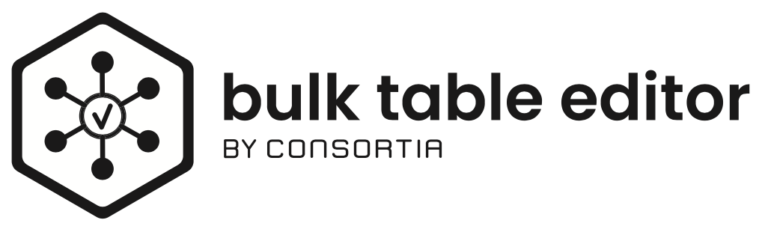 plugin - bulk table editor