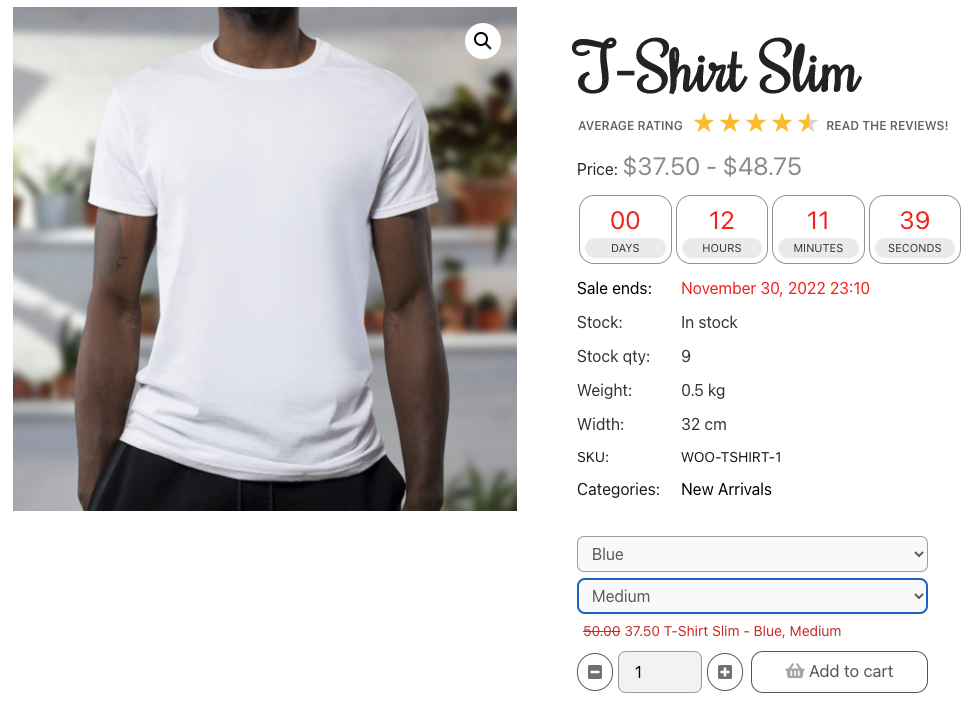 WooCommerce Product page features